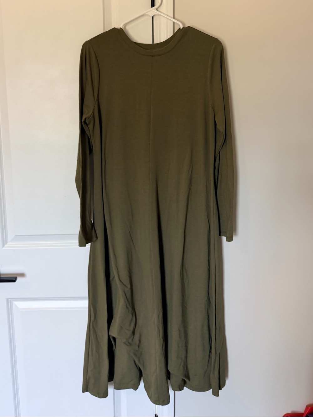 Nordstrom Olive Green Long Sleeve Midi Dress